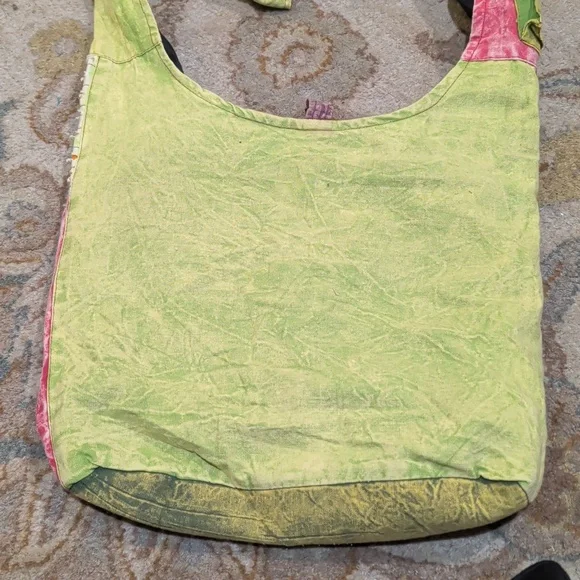 Whimsical Patchwork Cat Vintage Sling Shoulder Crazy Cat Lady Crossbody Bag - Picture 5 of 6